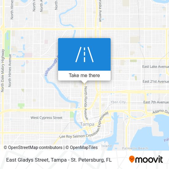Mapa de East Gladys Street