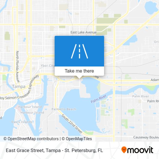 East Grace Street map