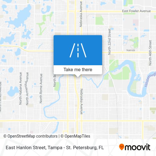East Hanlon Street map