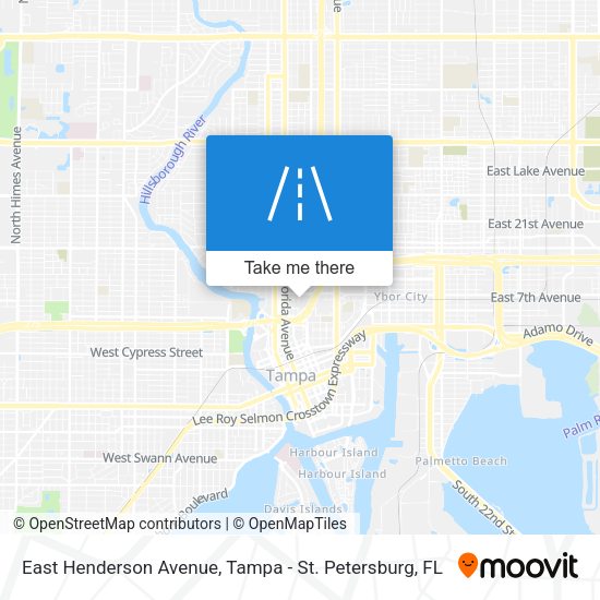 East Henderson Avenue map