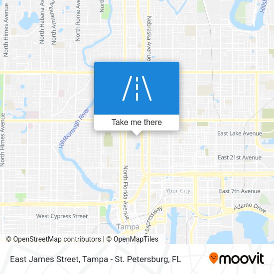 East James Street map