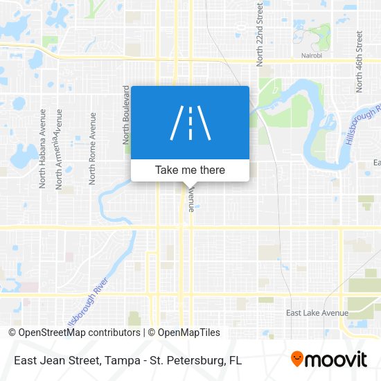 East Jean Street map