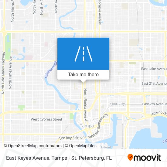 East Keyes Avenue map