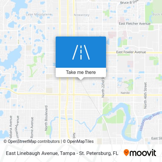 East Linebaugh Avenue map