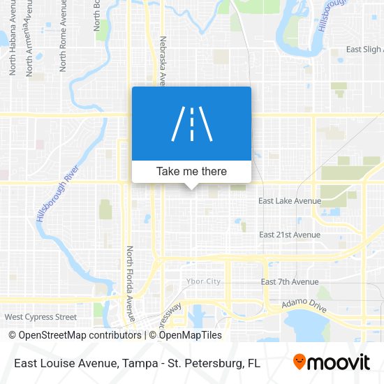 East Louise Avenue map