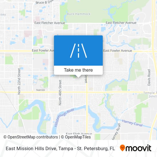 East Mission Hills Drive map