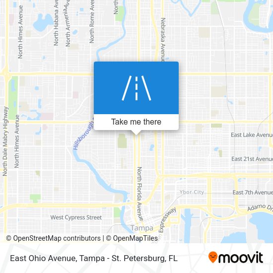East Ohio Avenue map