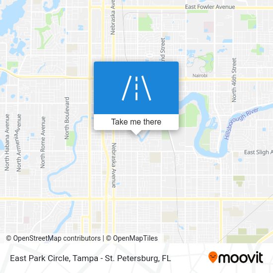 East Park Circle map