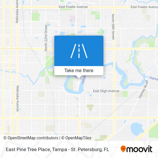 East Pine Tree Place map