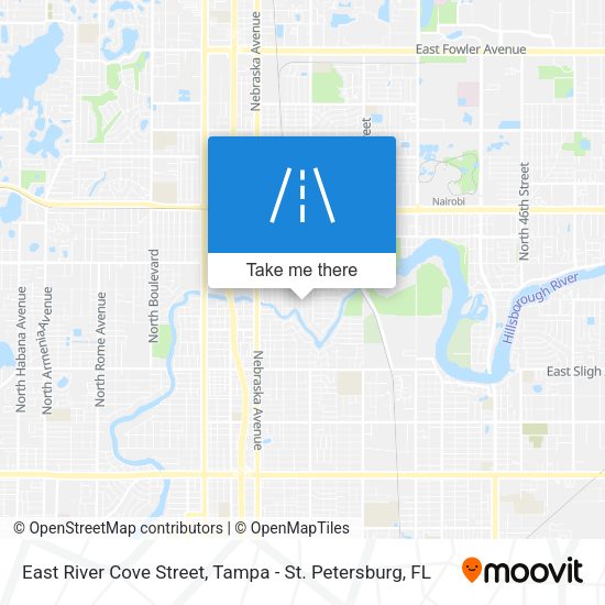 Mapa de East River Cove Street