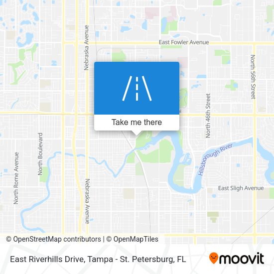Mapa de East Riverhills Drive