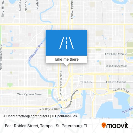 Mapa de East Robles Street