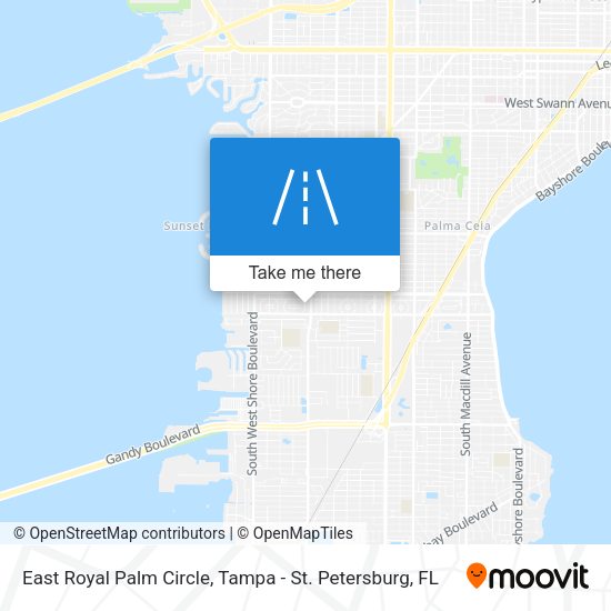 East Royal Palm Circle map