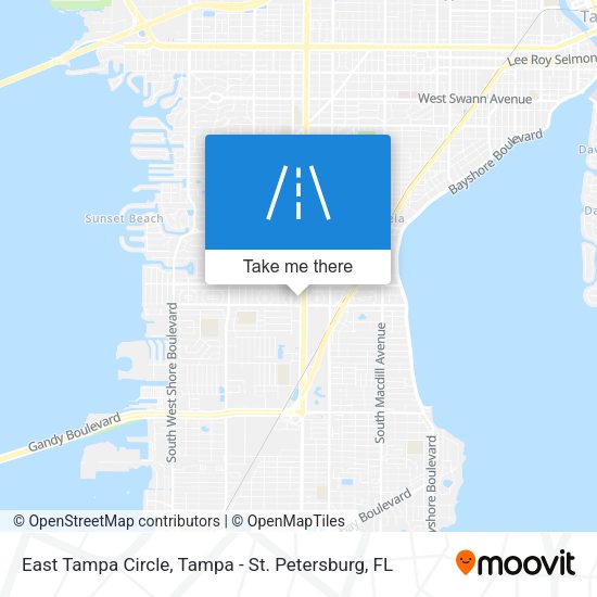 Mapa de East Tampa Circle