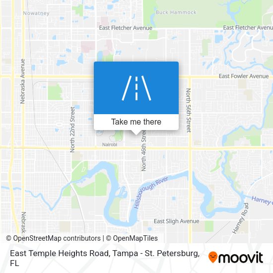 East Temple Heights Road map