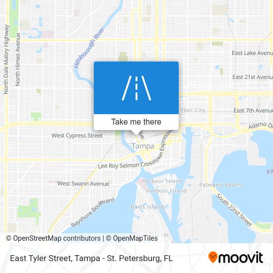 Mapa de East Tyler Street