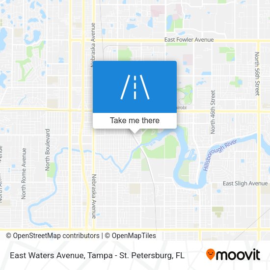 Mapa de East Waters Avenue