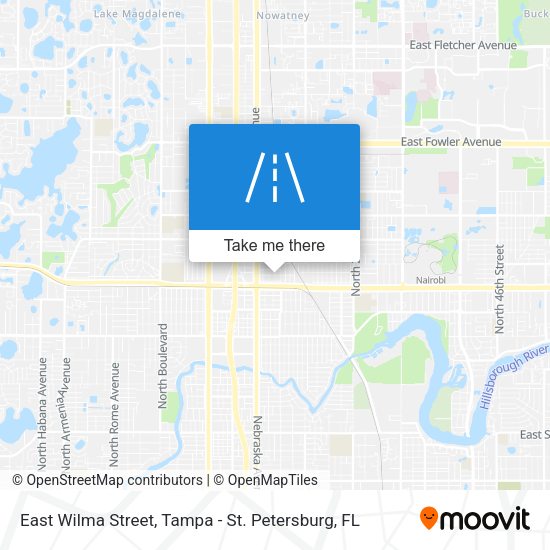 East Wilma Street map