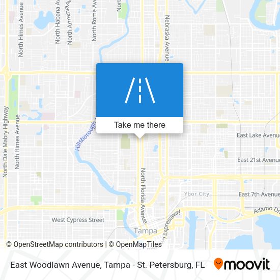 Mapa de East Woodlawn Avenue