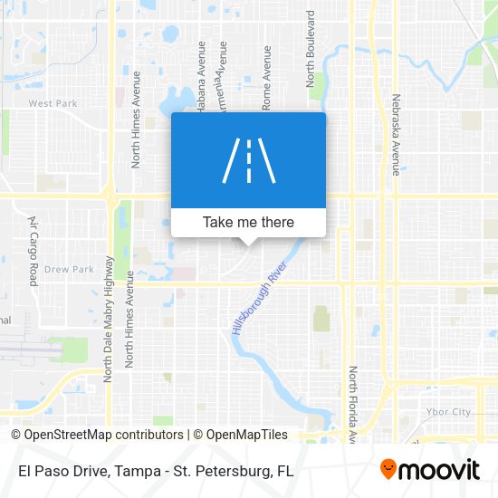 Mapa de El Paso Drive