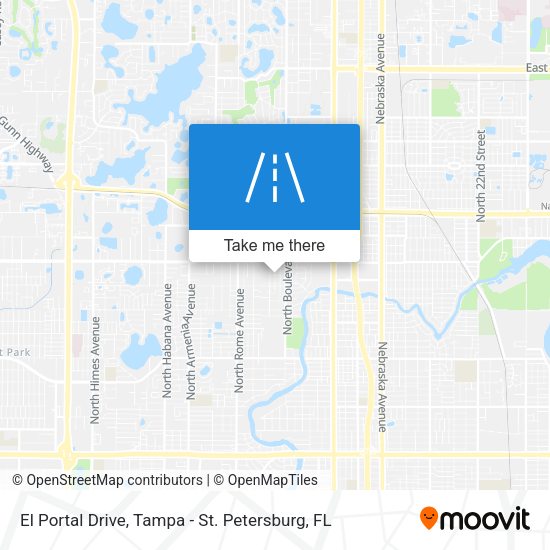 El Portal Drive map