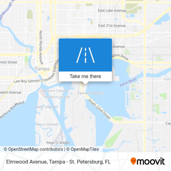 Mapa de Elmwood Avenue