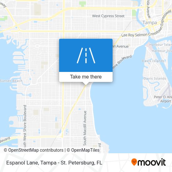 Espanol Lane map