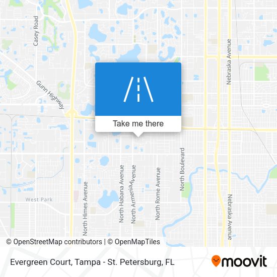 Evergreen Court map