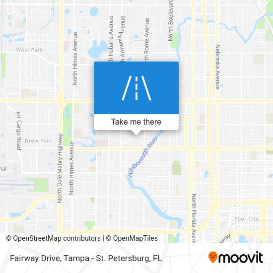 Mapa de Fairway Drive