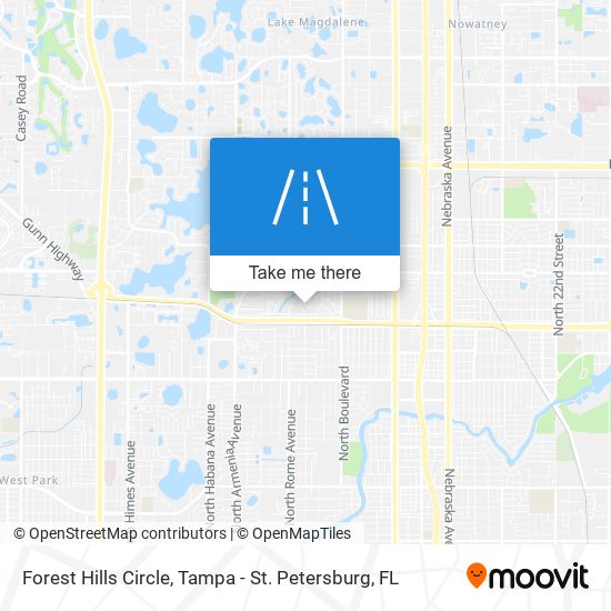 Forest Hills Circle map