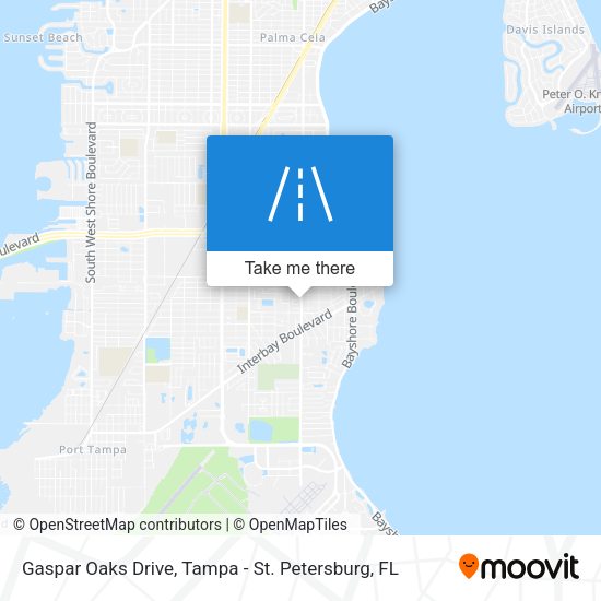 Gaspar Oaks Drive map