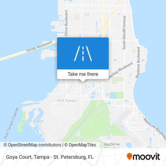 Mapa de Goya Court