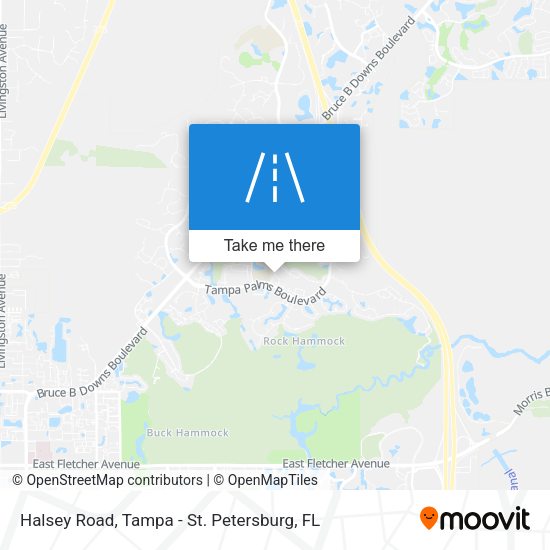 Mapa de Halsey Road