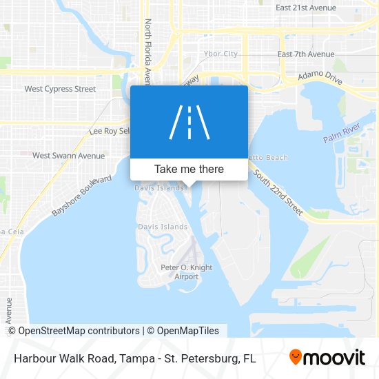 Mapa de Harbour Walk Road