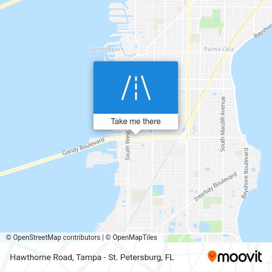 Hawthorne Road map