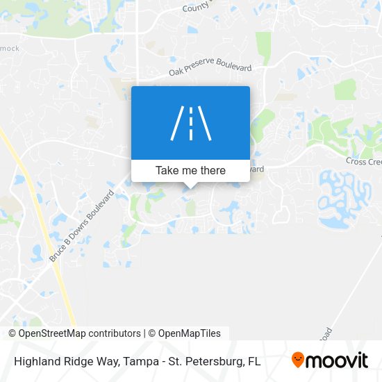 Highland Ridge Way map