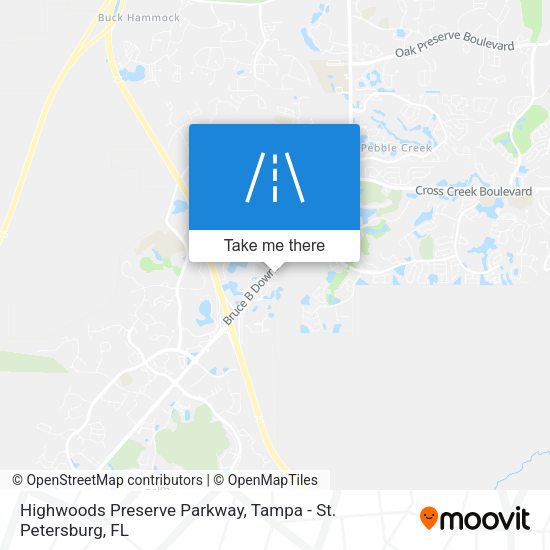 Highwoods Preserve Parkway map