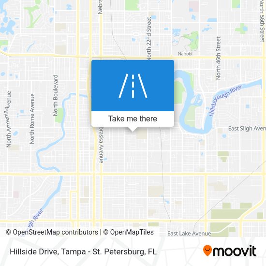 Hillside Drive map