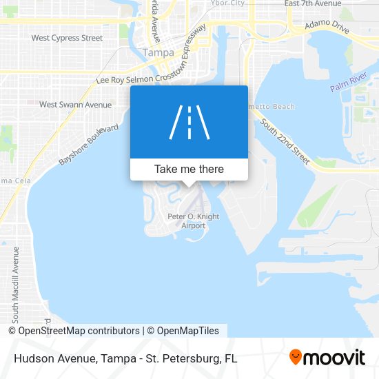Hudson Avenue map