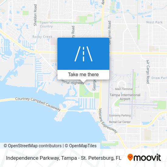 Mapa de Independence Parkway