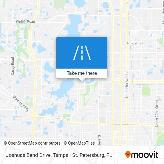 Joshuas Bend Drive map