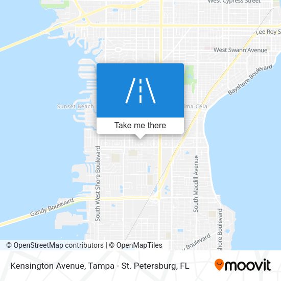 Kensington Avenue map