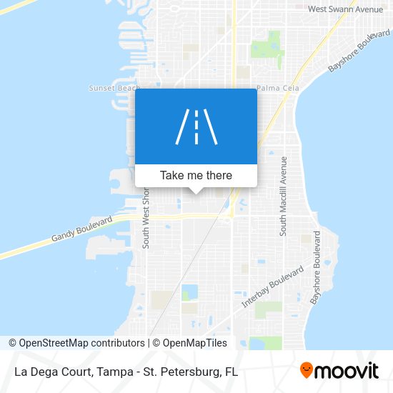 La Dega Court map