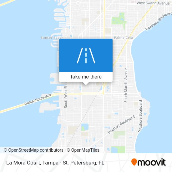 La Mora Court map