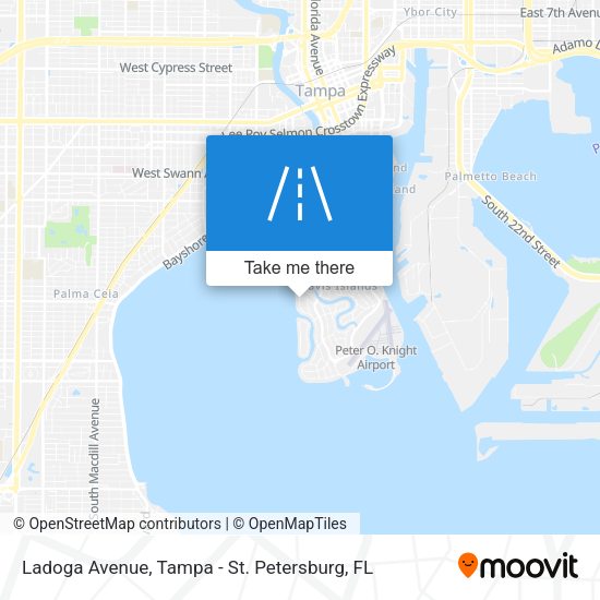 Ladoga Avenue map