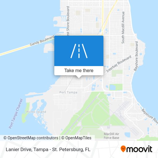 Lanier Drive map