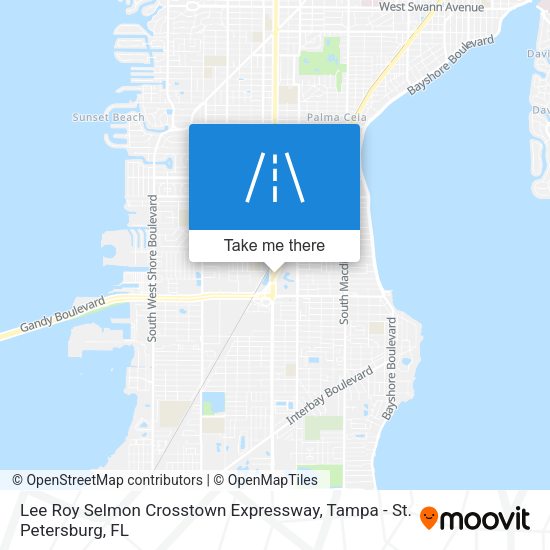 Lee Roy Selmon Crosstown Expressway map