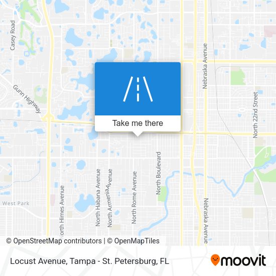 Locust Avenue map