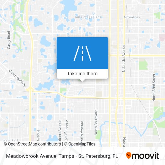 Mapa de Meadowbrook Avenue