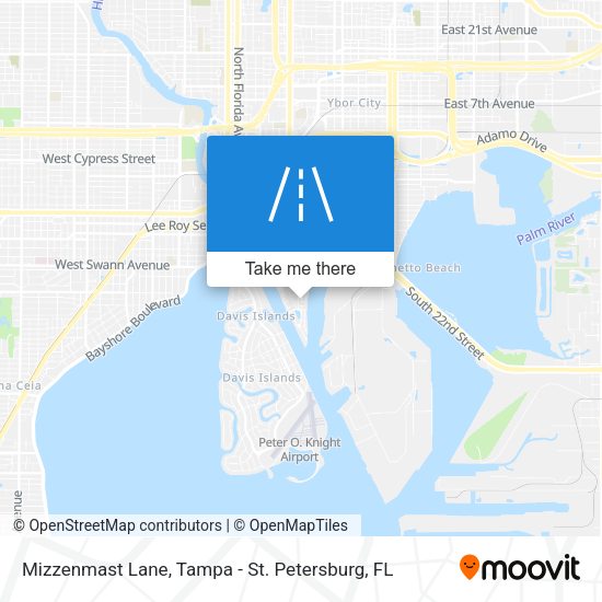 Mizzenmast Lane map